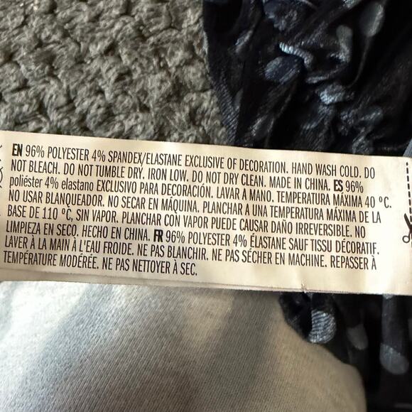 Endless Rose Velvet Dress XS Black Polka Dot Ruched Ruffle Holiday Party NWT - Picture 9 of 9